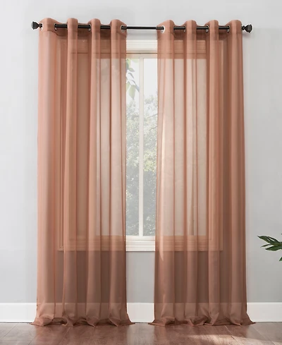Sheer Voile Grommet Curtain Panel
