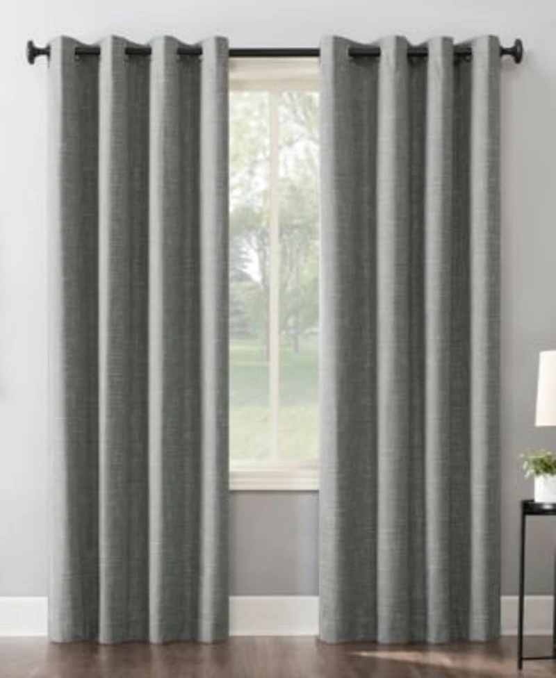 Kline Burlap Weave Thermal Blackout Curtain Panel Collection