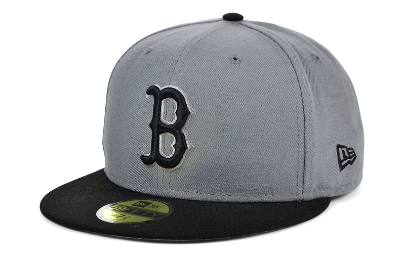 New Era Boston Red Sox Basic Gray Black 59FIFTY Cap
