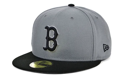 New Era Boston Red Sox Basic Gray Black 59FIFTY Cap