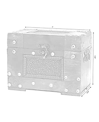 Vintiquewise Rustic Studded Index/Recipe Card Box with Antiqued Latch, 4 X 6 Cards
