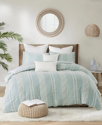 Ink+Ivy Kara Jacquard 3-Pc. Duvet Cover Set, Full/Queen