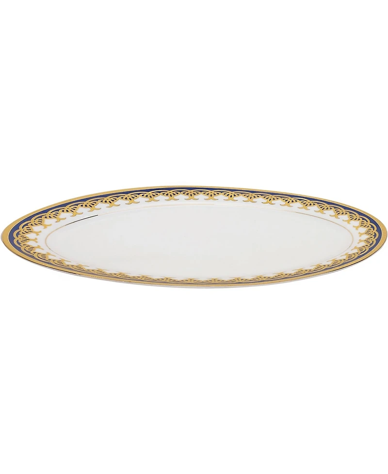 Lorren Home Trends 57 Piece Porcelain Dinnerware Set, Service for 8