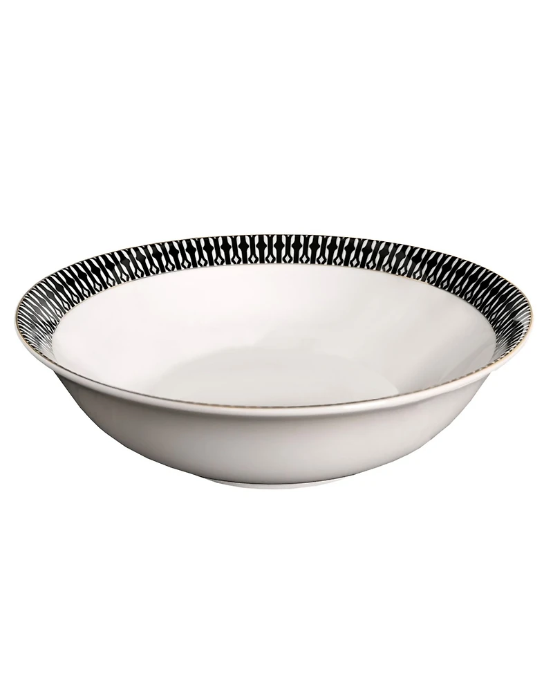 Lorren Home Trends New Bone China 57 Piece Dinnerware Set- Service for 8
