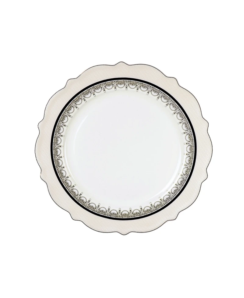 Lorren Home Trends 57 Piece Bone China Dalilah Dinnerware Set, Service for 8