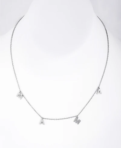 Adornia Mama Dangle Necklace - Silver