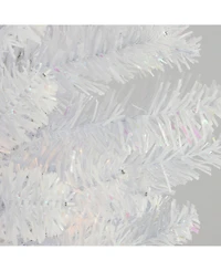 National Tree 6 ft. White Iridescent Tinsel Tree
