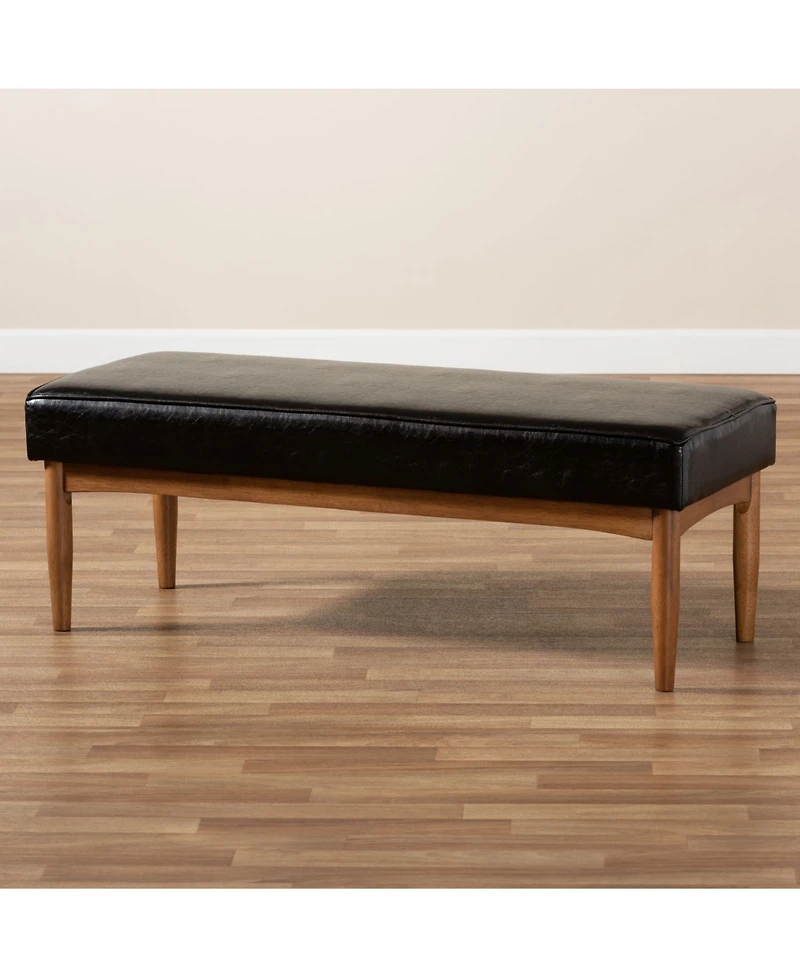 Arvid Mid-Century Modern Dining Bench