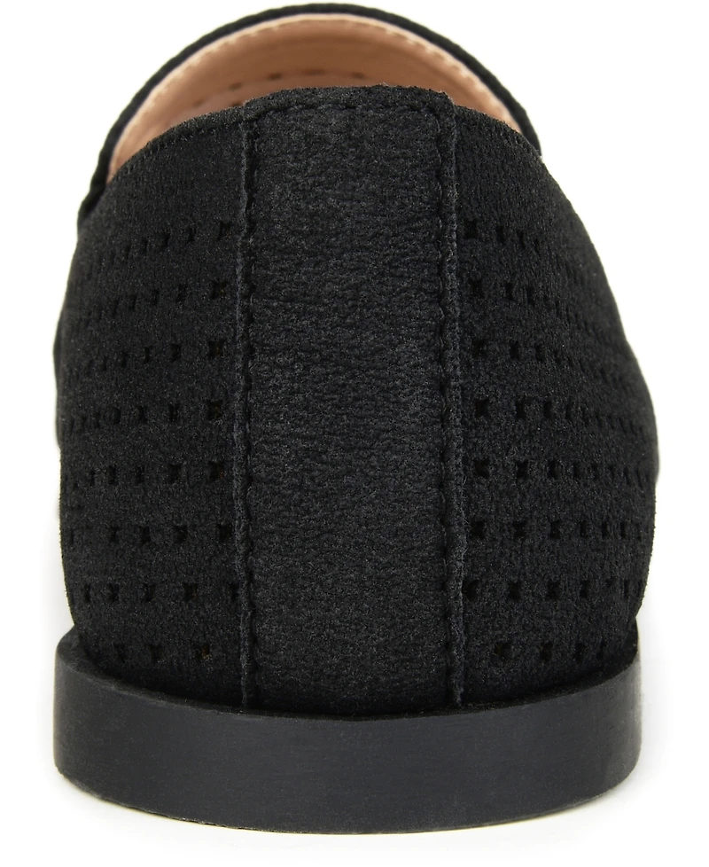 Journee Collection Women's Lucie Perforated Slip On Loafers