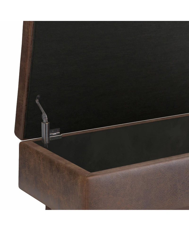 Owen Mid Century Modern Rectangle Small Rectangular Storage Ottoman
