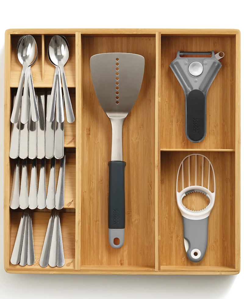 Joseph Joseph DrawerStore Bamboo Cutlery, Utensil & Gadget Organizer