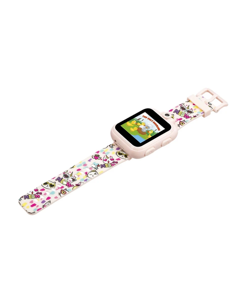 Kid's Playzoom 2 Blush Cat Print Tpu Strap Smart Watch 41mm
