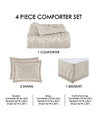 J Queen New York Trinity 4-Pc. Comforter Set, California King