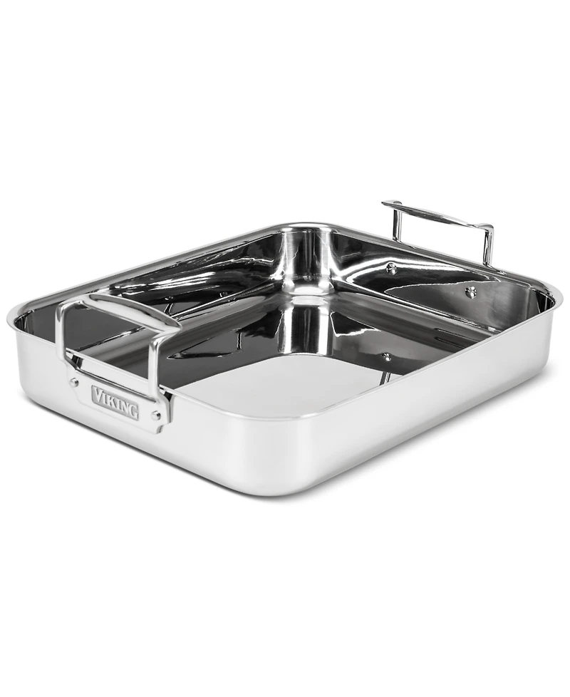 Viking 3-Ply Stainless Steel Roasting Pan with Nonstick Rack