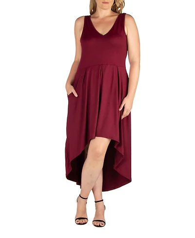 Women's Plus High Low Party Dress