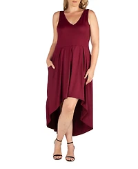 Women's Plus High Low Party Dress