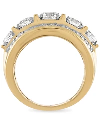 Men's Diamond Large Cluster Statement Ring (7 ct. t.w.) 10k Gold