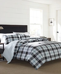 Eddie Bauer Lewis Plaid Atlantic Duvet Cover Set, King