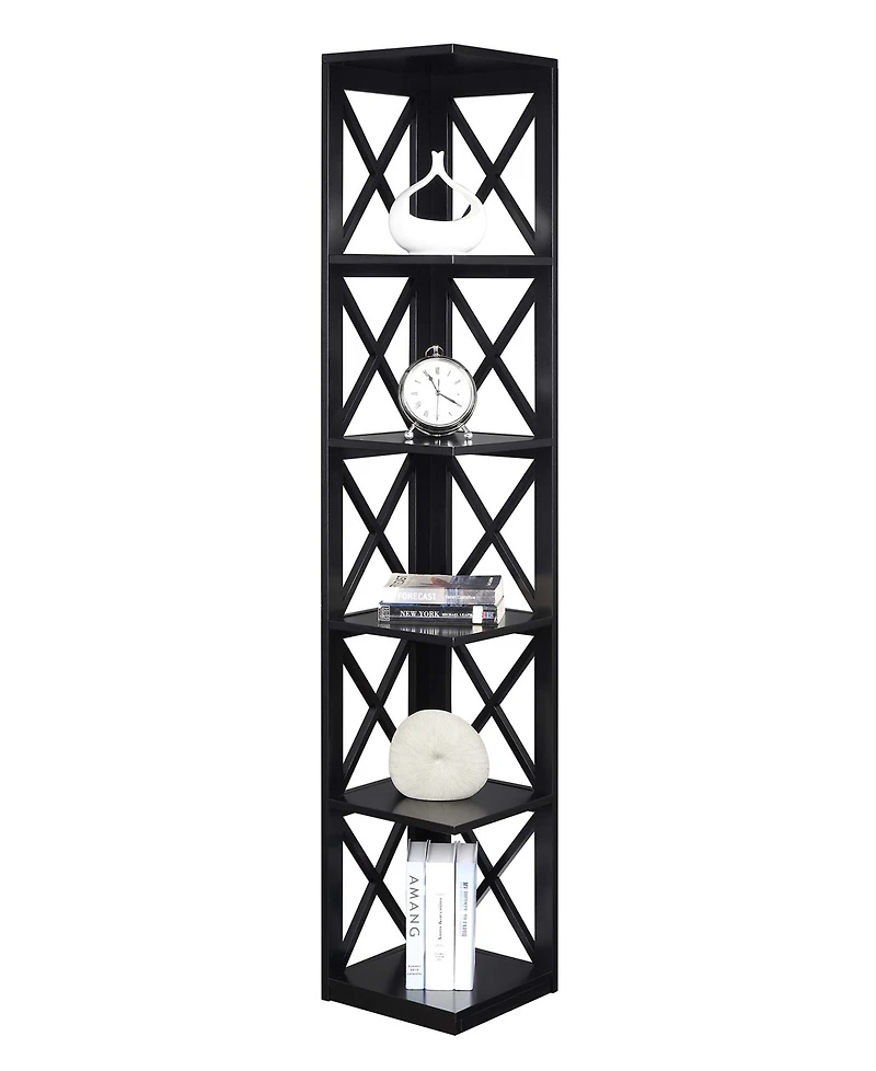 Oxford 5 Tier Corner Bookcase