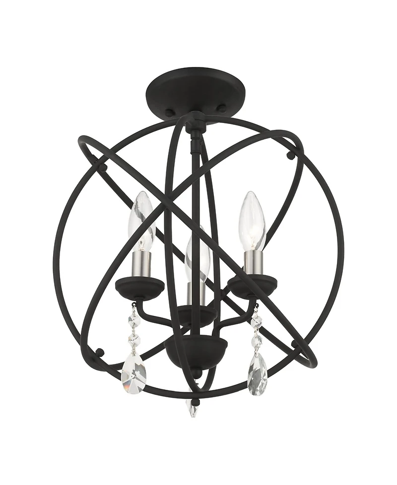 Aria 3 Lights Convertible Chandelier or Semi Flush