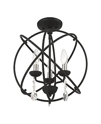 Aria 3 Lights Convertible Chandelier or Semi Flush