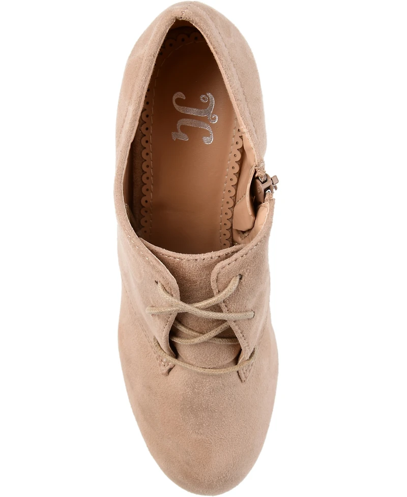 Journee Collection Women's Leona Lace Up Dress Shooties