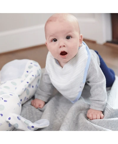 GooseWaddle Slice Slice Baby And Pizza 2 Pack Muslin & Terry Cloth Bib Set