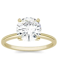 Charles & Colvard Moissanite Solitaire Ring (1 ct. t.w. Dew) 14k White Gold