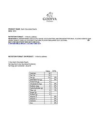 Godiva Dark Chocolate Pearls, 18 Piece