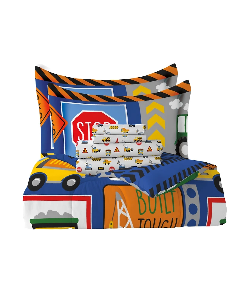 Dream Factory Kids Under Construction Comforter Set