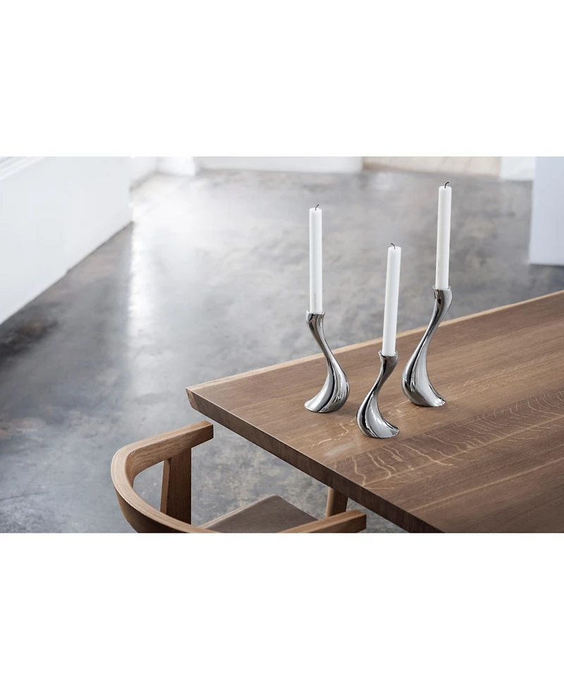 Georg Jensen Cobra Candleholder Set, 3 Piece