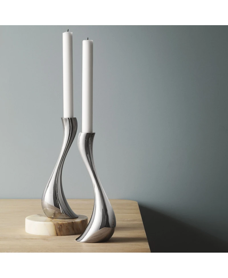 Georg Jensen Cobra Candlestick Medium, 2 Piece