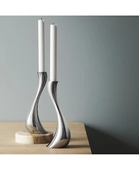 Georg Jensen Cobra Candlestick Medium, 2 Piece