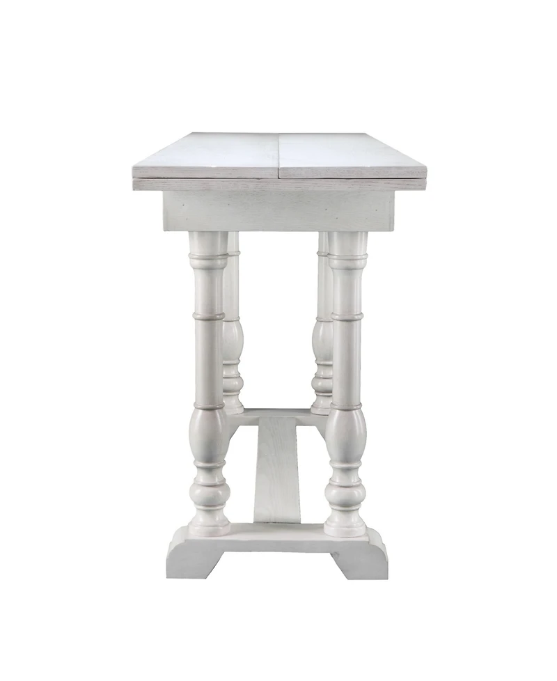 Eerry Farmhouse Folding Trestle Console to Dining Table