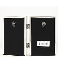Metal Double Picture Frame with Inner Beading, 3.5" x 5"