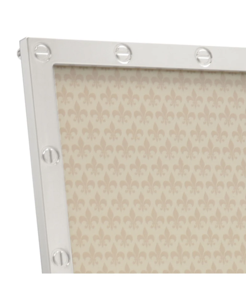 High Quality Polished Cast Metal Picture Frame - Screw Head Design, 5" x 7"