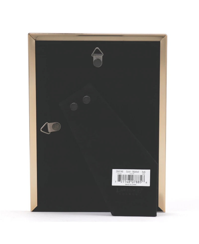 Elegant Metal Picture Frame with Bevel Cut Mat for Photo