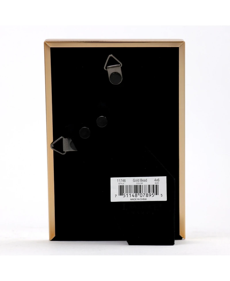 Polished Metal Picture Frame - Bead Border Design