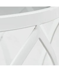 Madison Park Arlo Metal Eyelet Accent Table