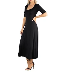 24seven Comfort Apparel Women's Casual Maxi Dress