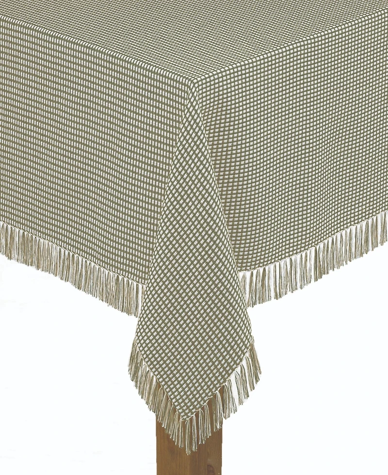 Lintex Homespun Sage 100% Cotton Tablecloth 52"X52"