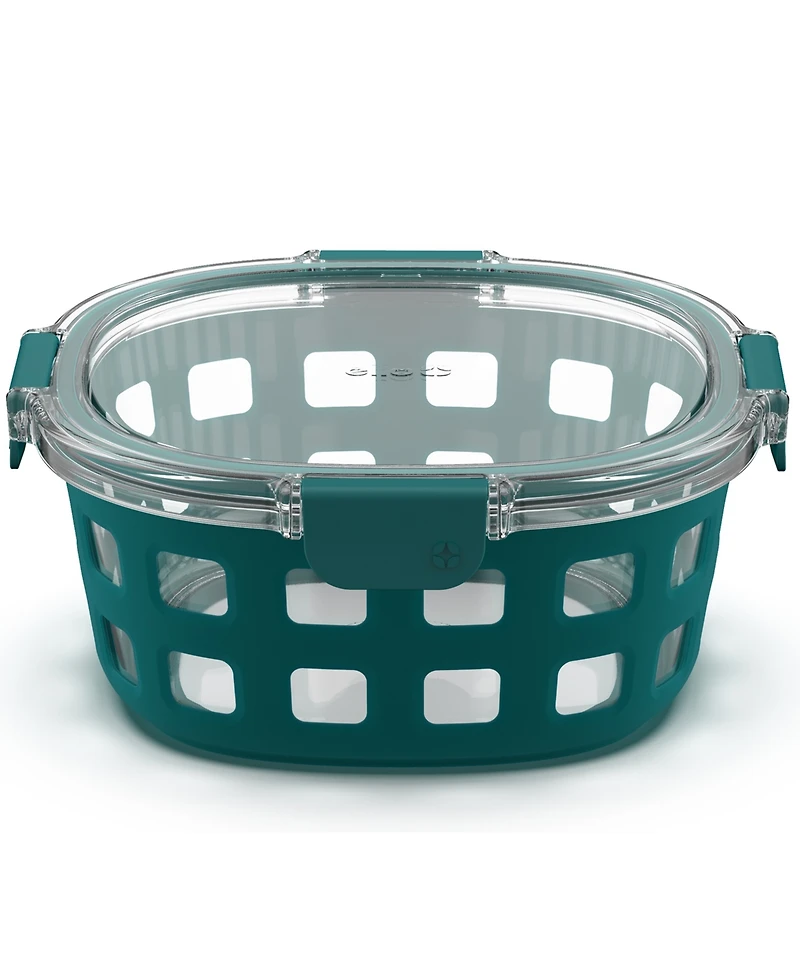 Ello DuraGlass 7-Cup Round Meal Prep Food Storage Container