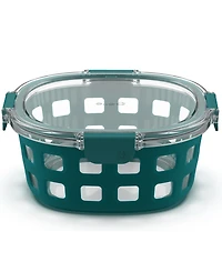 Ello DuraGlass 7-Cup Round Meal Prep Food Storage Container