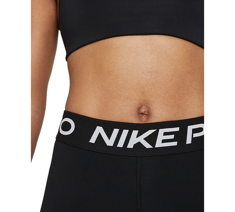 Nike Pro 365 Women's Mid-Rise Cropped Mesh Panel Leggings
