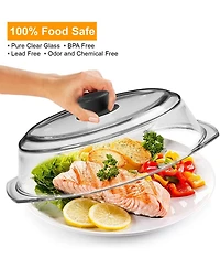 Bezrat Microwave Tall Glass Plate Cover