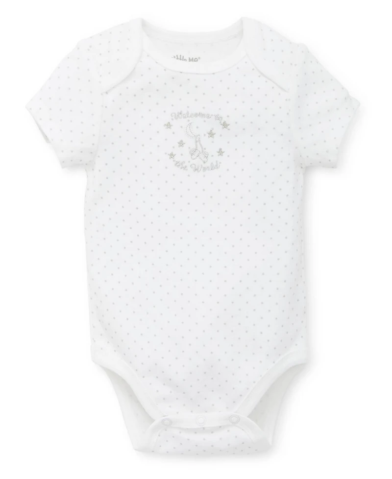 Little Me Baby Boys or Girls Welcome To The World Cotton Gift Set, 6 Piece Set