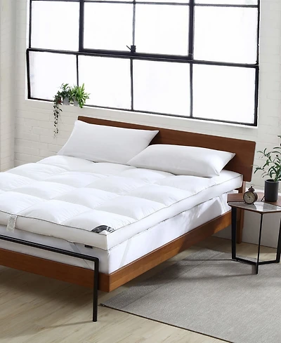 Smithsonian Sleep Collection 4" Goose Down Pillow Top Featherbed, Queen