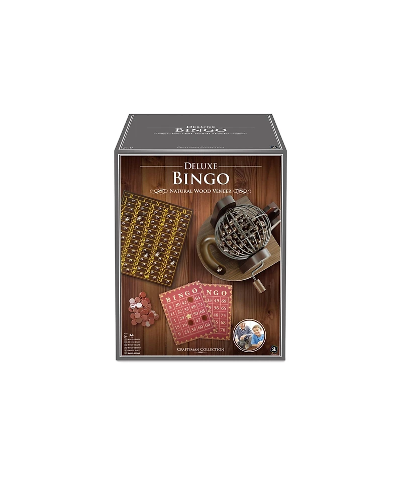 Merchant Ambassador Craftsman Deluxe Wood Bingo Game Set
