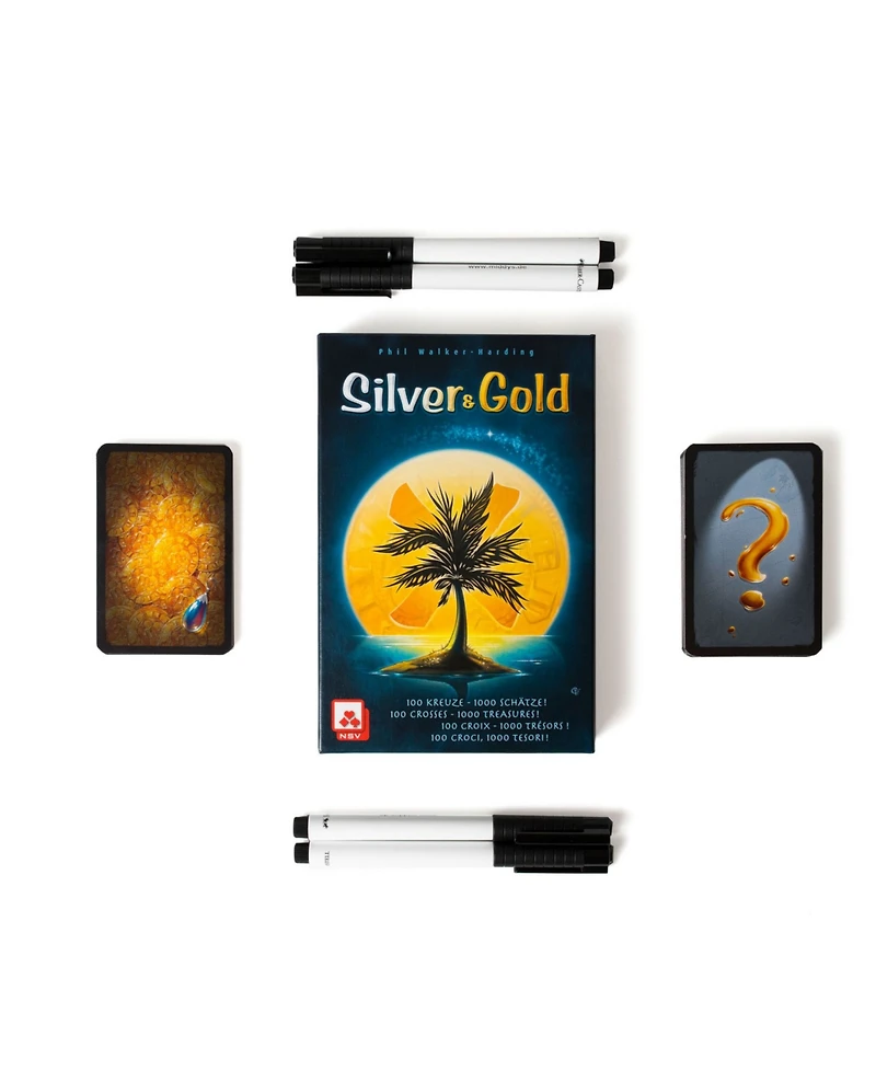 Silver-Tone and Gold-Tone Card Game