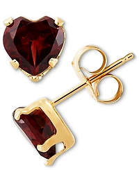 2-Pc. Set Blue Topaz Heart Pendant Necklace & Matching Stud Earrings (2-3/4 ct. t.w.) 10k Gold (Also Citrine Peridot)